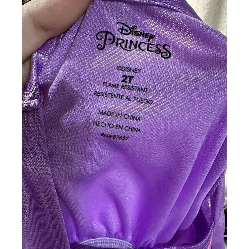 Disney Rapunzel Tangled Princess Sz 2t Nightgown Dress Purple Pink Frog Pajamas - Picture 3 of 5
